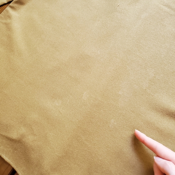 Vintage 50's Korean War men's M/L tan khaki wool long sleeve military shirt - Picture 9 of 10